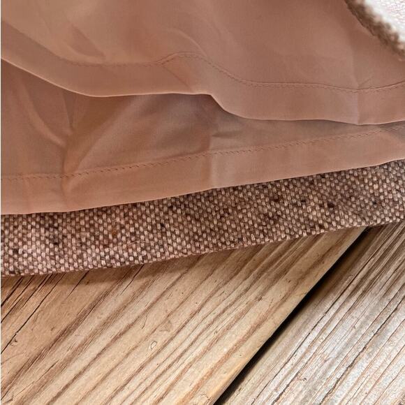 Talbots Women's Brown Tweed Button Front Mini Skirt Size 4. NEW - Picture 5 of 7